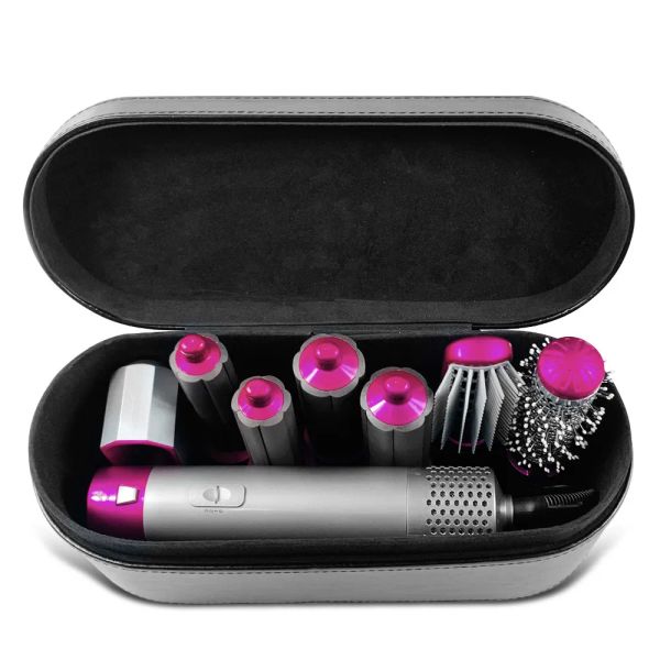 Leather Box Curling Irons 7 In 1 One Step Hair Dryer Volumizer Rotating dryer Curler Comb Brush Dryers For Styling Tool