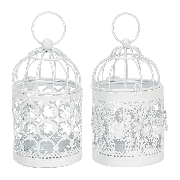 Metal Iron Birdcage Candle Holder