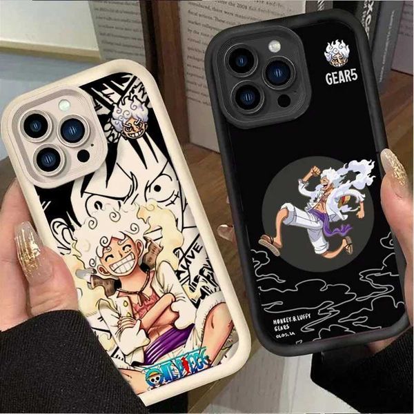 Cell Phone Cases Suitable for iPhone 16 15 14 Plus 13 12 11 Pro Max Mini X XS XR Cover O-One Piece Luffys Wanted Cartoon Silicone H250210