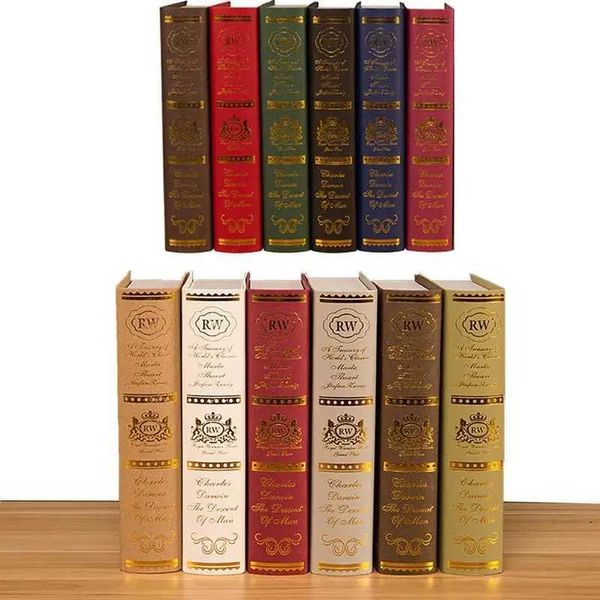 Fake Book Bookshelf Decor Table Ornaments Desk Accessories Photography Prop Vintage Fake Books For Furniture Decoration M240903