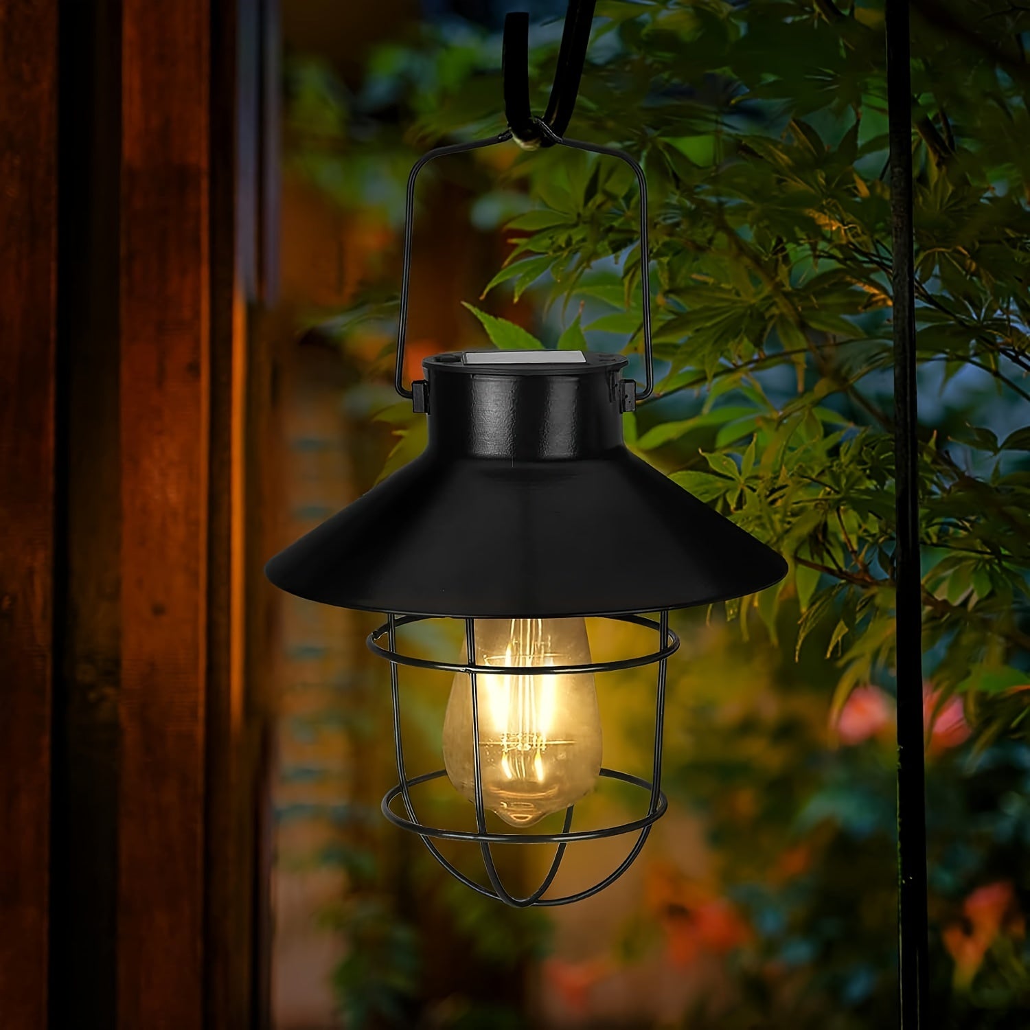 TEMU 1pc, Solar Hanging Light, Decorative Lighting Hanging Light, Solar Landscape Lighting Lamp, Great For Yards Patio And