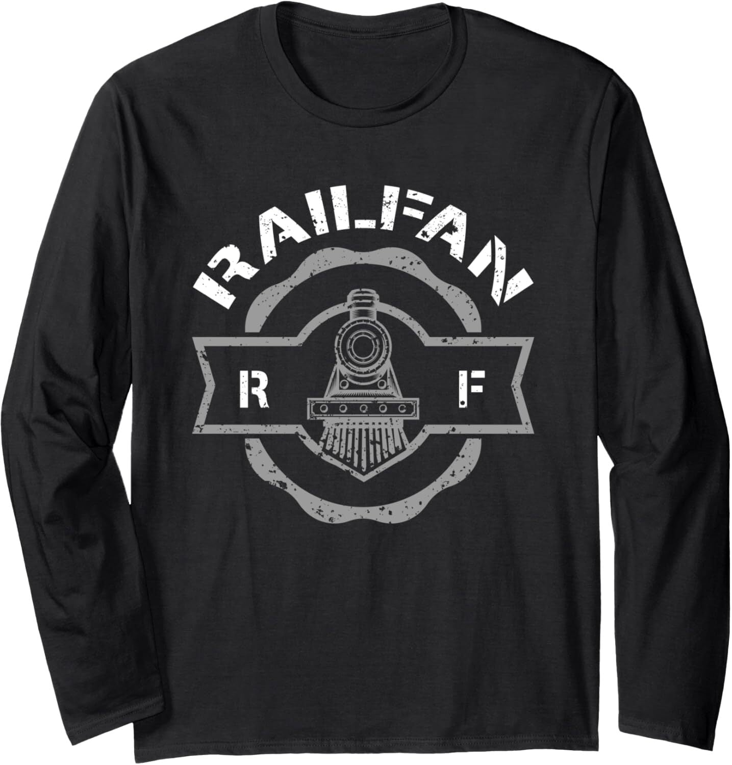 Long Sleeve Shirts for Men sweatshirt Vintage Railfan Train Engine Railroader Trainspotter Hobby Long Sleeve Tee Streetwear Casual tops clothes