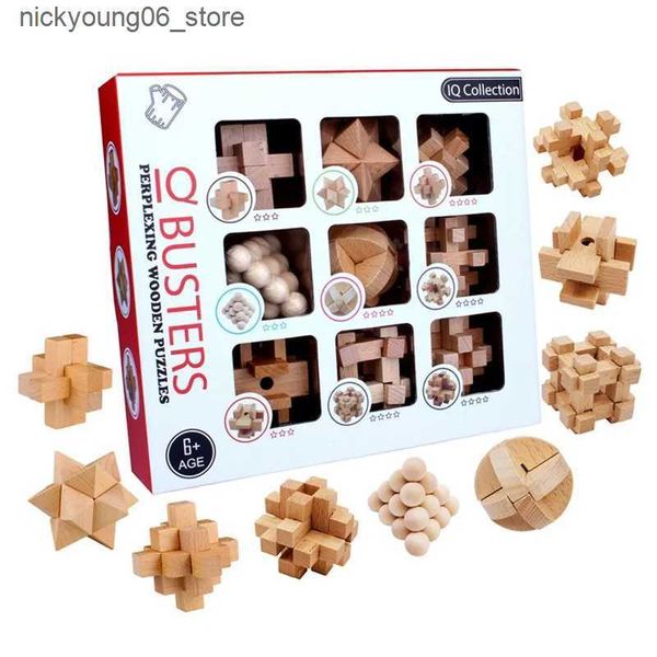 3D Puzzles 3D Jigsaw Puzzle Toy Lu Ban Kong Ming Lock Adult Social Game Brain Teaser Improving Memory Childrens Educational Toys L240910