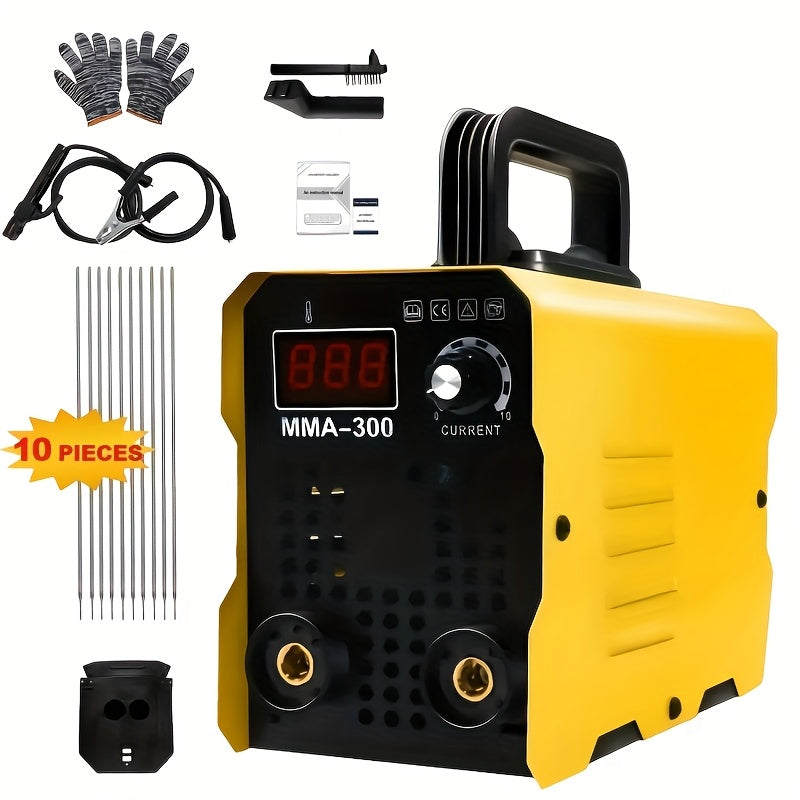 TEMU Home Mini Mma Welding Machine 110v, Intelligent Large Screen Digital Display, Small Fully Automatic, Mini Bar Welding Machine, Welding Machine,