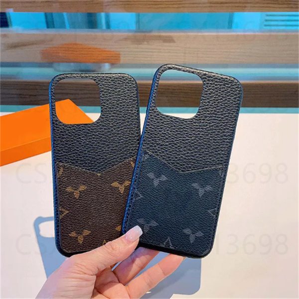 Fashion Designer Phone Case Luxury iPhone Case With Card Holder for iPhone 16 Pro Max Cases 15 14 13 12 11 ProMax 15Plus Cell Phone Cases ca