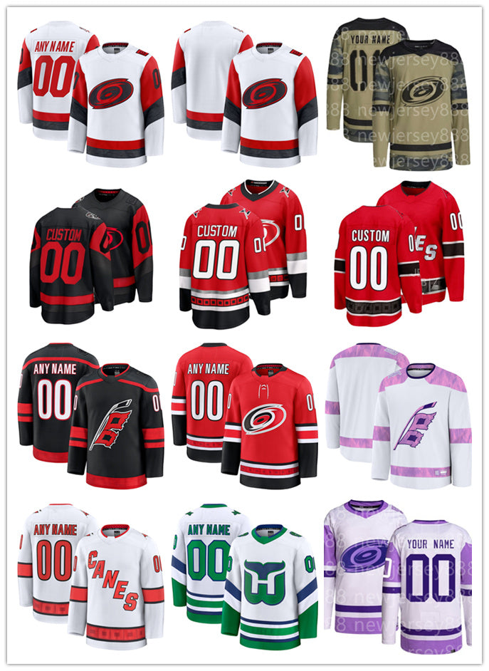 Hurricanes Hockey Jersey Martin Necas Sebastian Aho Shayne Gostisbehere Andrei Svechnikov Seth Jarvis Eric Robinson Jack Roslovic Dmitry Orlov men