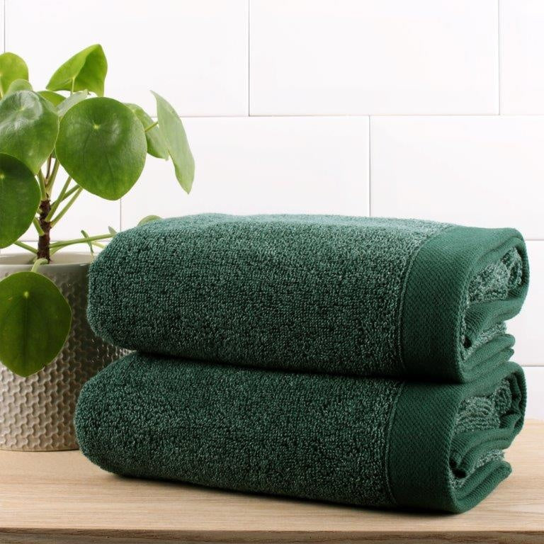 Drift Home Abode Eco Towel - Deep Green - Bath Sheet