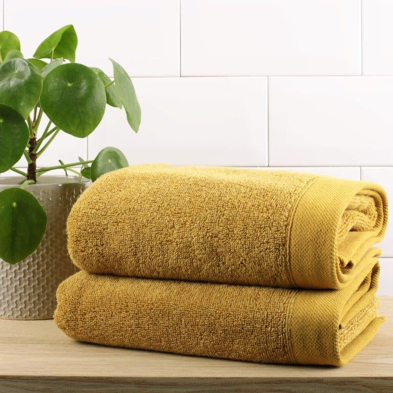 Drift Home Abode Eco Towel - Ochre - Bath Towel