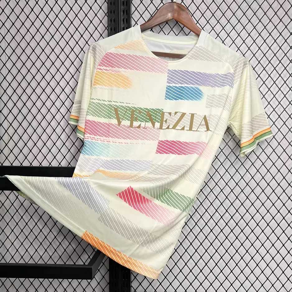 24-25 Venezia Training 3D Printing Quick Drying Team Large Size Childrens Boys Clothing Y2K Top Shirts X250607