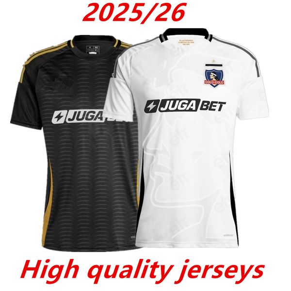 2025-26 Colo Soccer Jerseys 2025 PALACIOS CEPEDA Uniform Mens Colo-Colo ZAVALA VIDAL PIZARRO Football Shirts kids kit High quality jerseys
