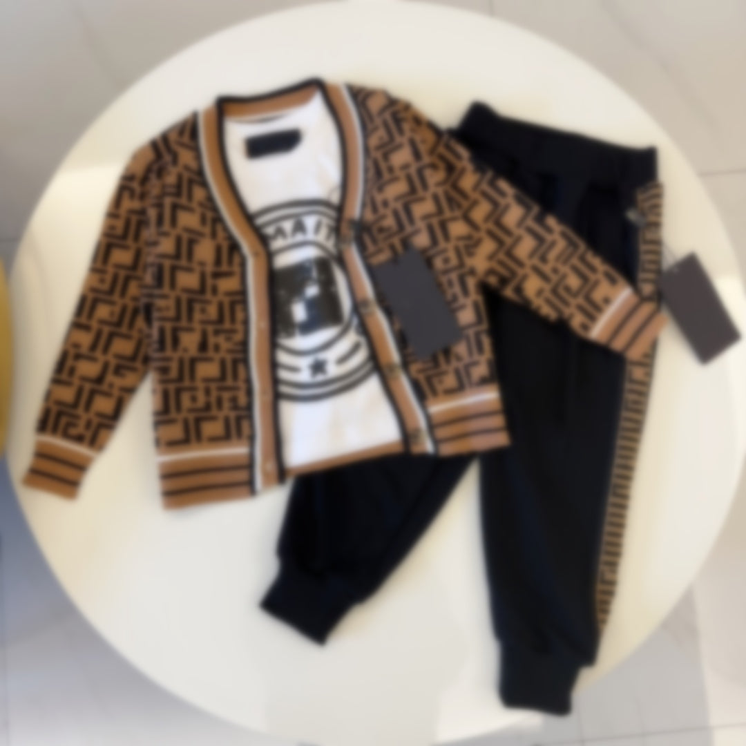 kid tracksuit baby sweater kids clothes Open Stitch pant partydress streetwear toddler designer sweaters sets girl boy clothe fashion comfortable