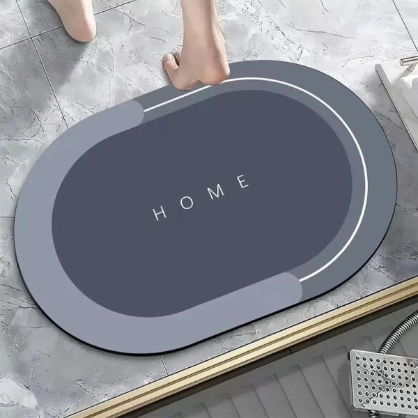 Bathroom Diatomaceous Earth Floor Mat Household Anti Slip And Absorbent Foot Mat LN1062