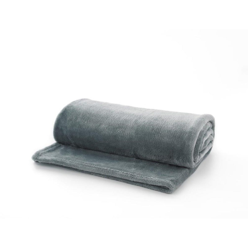Deyongs Cosy Comforts Fleece Throw - Charcoal
