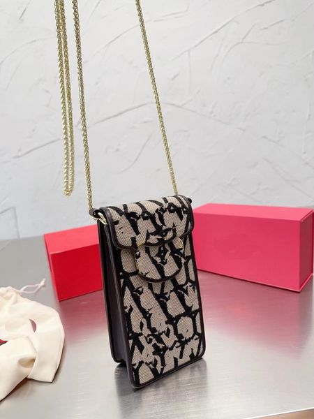 2023 Top Mini Phone Bag Messenger Bag Shoulder Bag Clutch Bag Women Luxury Lipstick Bag Large Capacity Rectangular Size 18cm Boutique Gift B