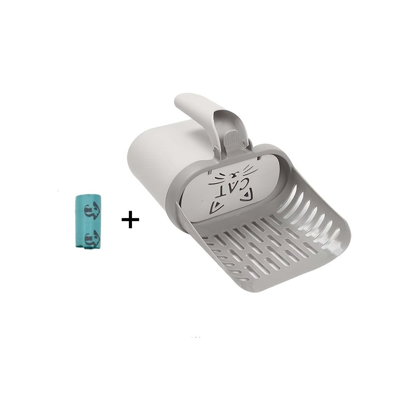 TEMU Cat With Waste Bag Holder, Plastic Cat Litter Box Cleaner, For All , Pet Supplies