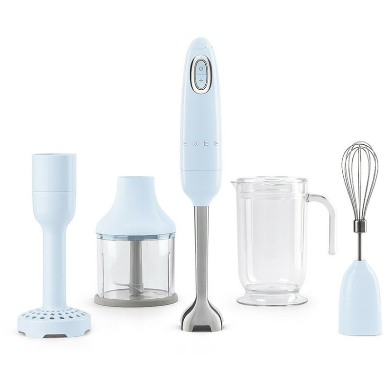 Smeg HBF22BLUK 4-in-1 Hand Blender and Accessories - Pastel Blue