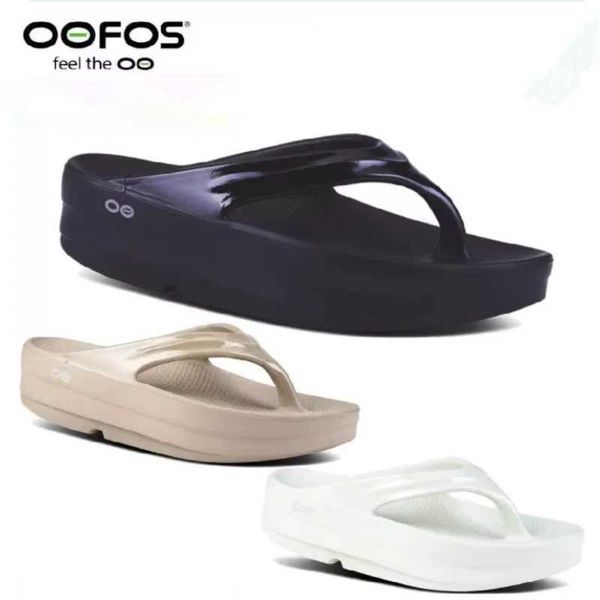 OOFOS Sliding Block Womens Flip Beach Sandals Bathroom Non slip Sliding Block Womens Sliding Block CL240828