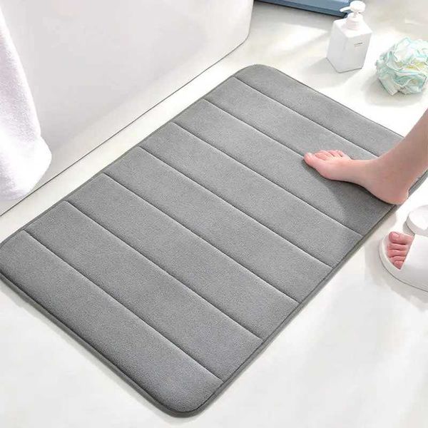 Bathroom Non-Slip Floor Mat 50x80cm Coral Velvet Soft Thickened Memory Foam Foot Mat Multi-Purpose Floor DoormatC250102