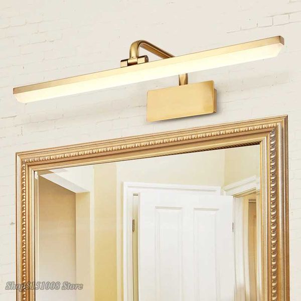 Vintage Led Mirror Front Lamp Retro Bathroom Dresser Mirror Vanity Lights Cabinet Lamp Waterproof Makeup Bath Room Mirror Lamp Y240809