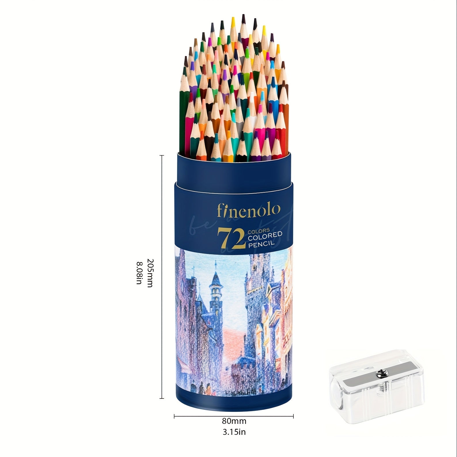 TEMU Deli 72-color Colored Pencils Set, -based Cores, 1 Sharpener, Art Supplies Kit For Drawing, Sketching Or Coloring