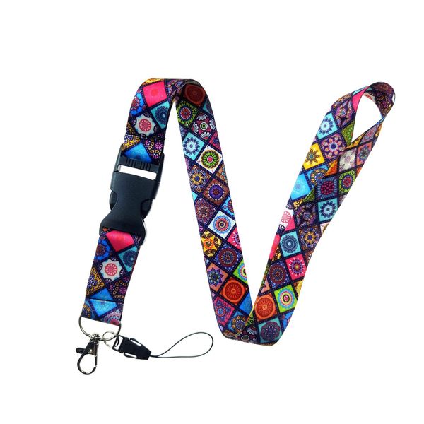 Luxurious Pattern Design Lanyard Detachable Phone Charm Mobile Phones Keycord Universal With Door Wholesale 18 Color Selection H-08