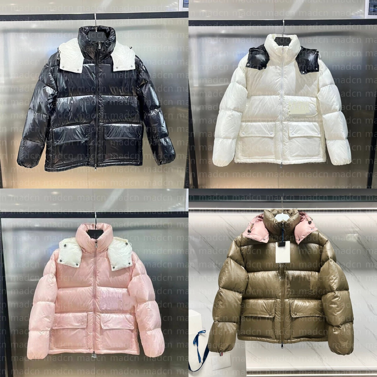 Womens jacket designer puffer jacke letter embroidery winter couple clothing warm thick pink down jacket girls clothing coat y2k2 size 0-3