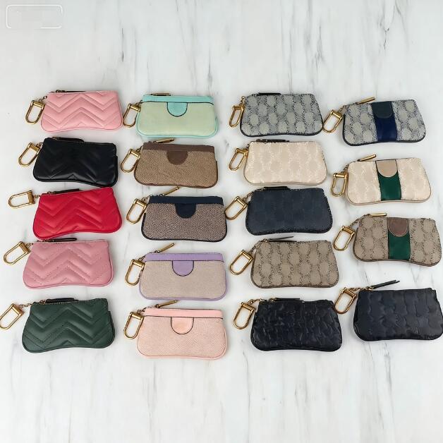 Designers luxurys Purses KEY POUCH POCHETTE CLES Women Mens Key Ring Credit Card Holder Coin Purses Mini Wallet Bag M62650 M80879 ID Bags
