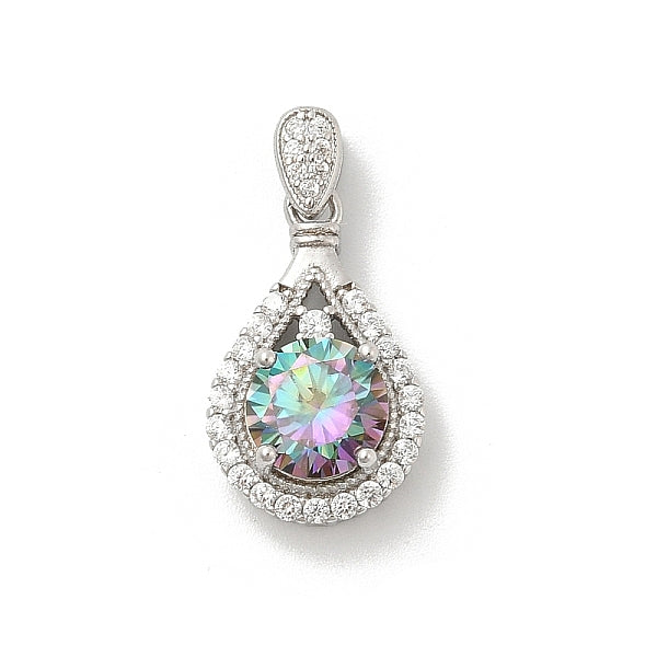 925 Mikropflaster aus Sterlingsilber mit klarem Zirkonia-Charme