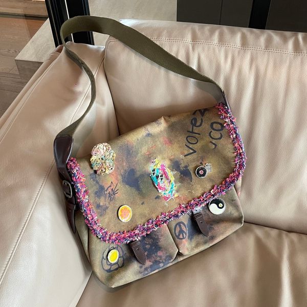 vintage messenger bag genuine leather women cross body bag retro vintage box postman shoulder bag luxury brand designer fashion handbag squa