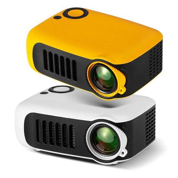 Projectors A2000 Mini Projector Portable LED Video Projector 3D Home Theater Gaming Laser Beam Smart TV Box 1080P 4K Through HD Port S2527
