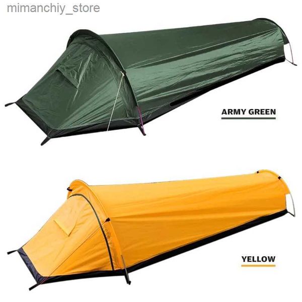 Tents and Shelters Ultralight Backpacking Camping Tent Compact Sing Person Outdoor Tent Seping Bag Larger Space Waterproof Seping Bag Cover