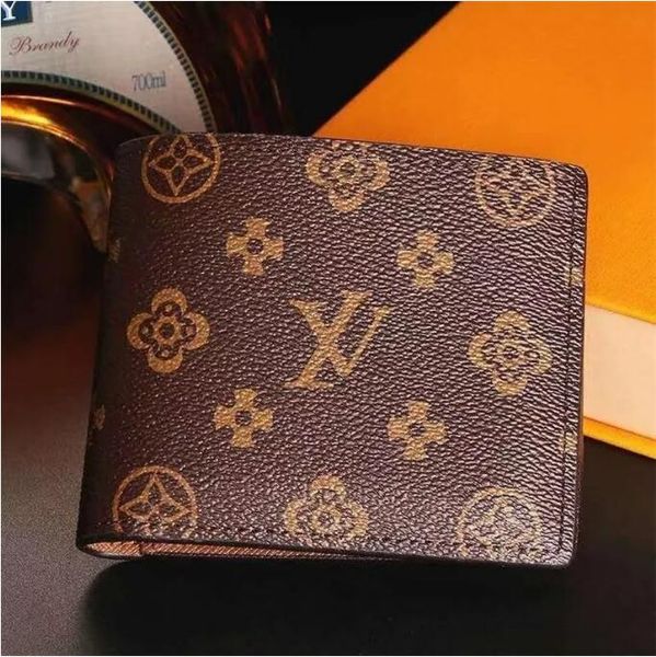 Holders Designers Paris plaid style High-end Mens Wallet Credit Card Holder Purse Men Wallets billfold Purses With box louise Purse vutton C