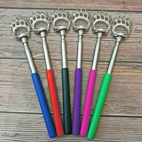 Bear Claw Type Stainless Steel Back Scratcher With Comfortable Cushion Stretch Grip Handle Extending Extendable Health Supplies Practical Te