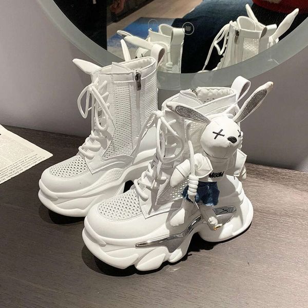 Thick-soled Wedge Heel Lace-up Decorative Shoes Fashion Summer Women&#039;s Vulcanized shoes Modern Boots dhshoesgt