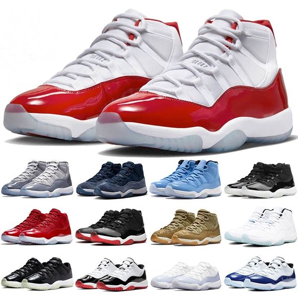 Jumpman 11 11s XI Mens Basketball Shoes Retro Women Cherry 25th Anniversary Cool Grey Space Jam Low University Blue Citrus Trainers Sneakers