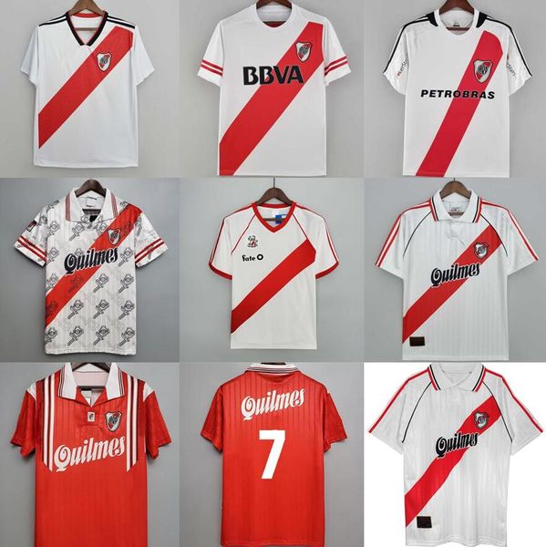 Retro river plate soccer jersey 86 87 95 96 97 98 04 06 18 19 2000 2001 Caniggia Gallego ORTEGA Alzamendi Norberto Alonso 1986 1987 1995 199