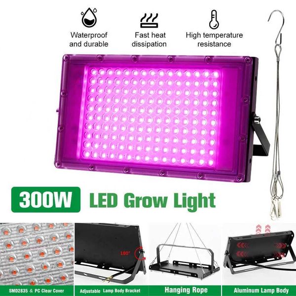 LED Grow Light Full Spectrum Phyto Lamp for Plants 50W 100W AC 220V Led Grow Lamp Phytolamp Seed Greenhouse Growth Lighting X250205