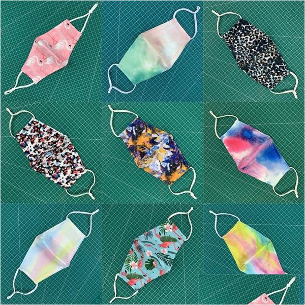Designer Masks Breathable Flamingo Mascarilla Fashion Ice Silk Reusable Face Mask Protect Anti Dust Mouth Respirator Cotton Dhgarden Dhrew