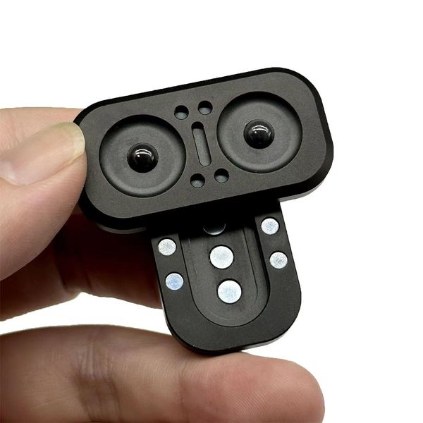 Spinning Top 2 in 1 Owl Fidget Slider Metal Push Spinner For Adult ADHD Hand Sensory EDC Fidget Toys Office Desk Anxiety Stress Relief 23081