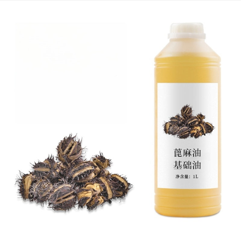 Plant Herbal Castor Essential Oil Ricinus Refine Cold Pressing Pure Essential Oil Massage Aromatherapy Skincare Moisturize Skin Healthy Beauty Aroma