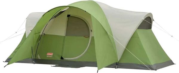 Coman Montana Cam Tent 6-8 Person Family Tent with Included Rainfly Carry Bag and Spacious Interior Fits Multip QueeXJ241217