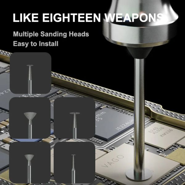 MECHANIC GDR1 Chip IC Polishing Tool 3 Speed Adjustable Portable Electric Phone Motherboard Frame Engraving Cutting Grinding Pen