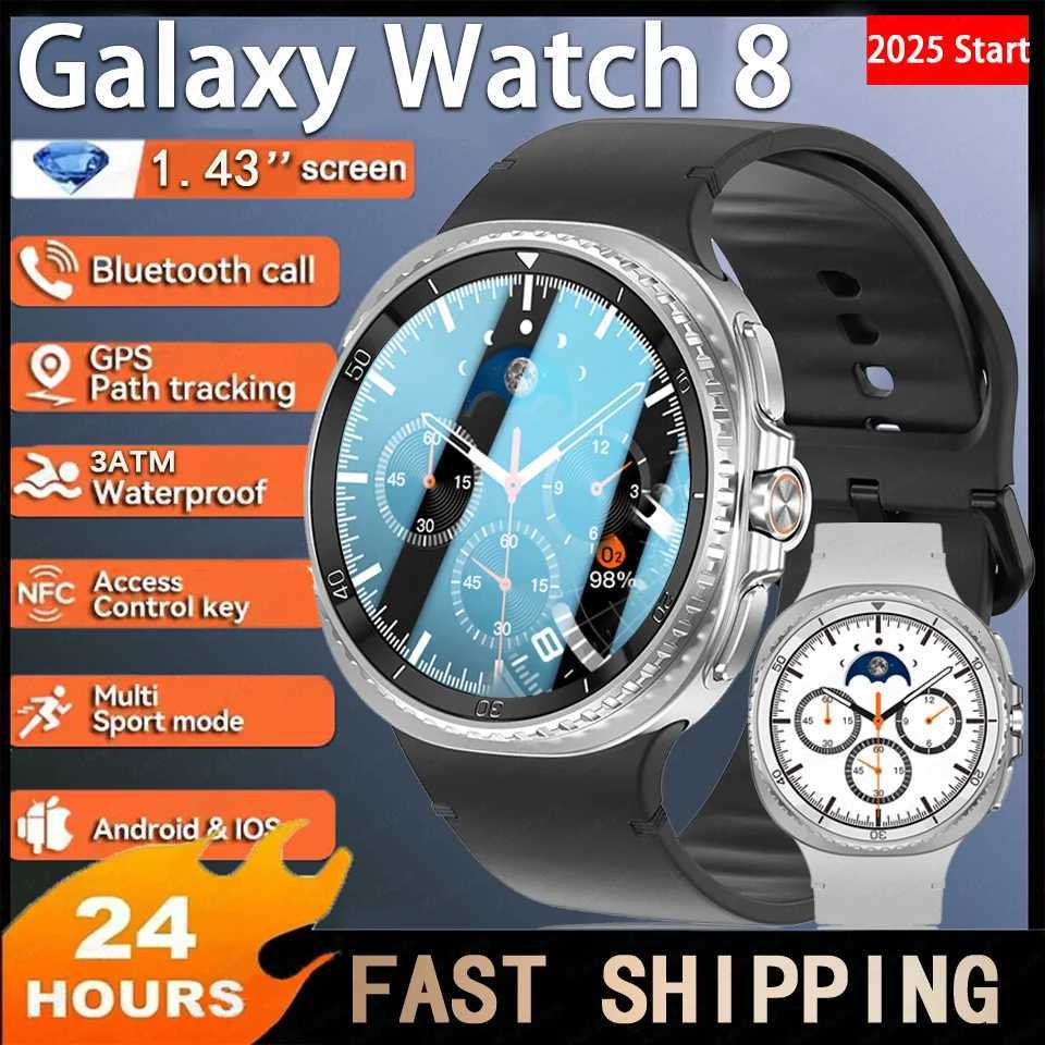 46mm Clone Version AMOLEL BT Call 3ATM Galaxy 7 Upgraded Smartwatch For Galaxy Watch 8 Classic GPS NFC SmartWatch Y250802