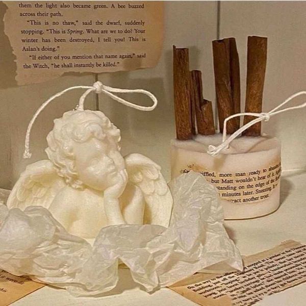Candles Nordic Angel Aromatherapy Candle Decoration Creative Birthday Gift Handheld Aromatherapy Candle Birthday Gift Bedroom CL241223