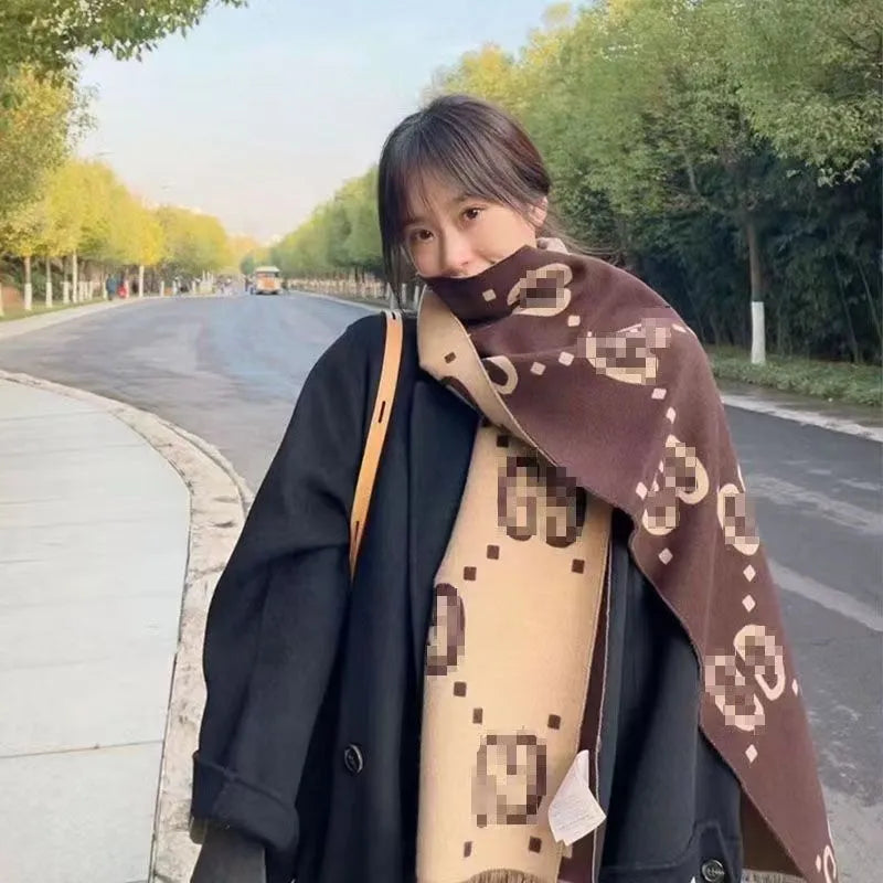 warm shawl box beautiful 180x35cm lady stylish brand letter designer size winer scarves scarf comfortable classic without wool woman 8&ocy;guccii&ac