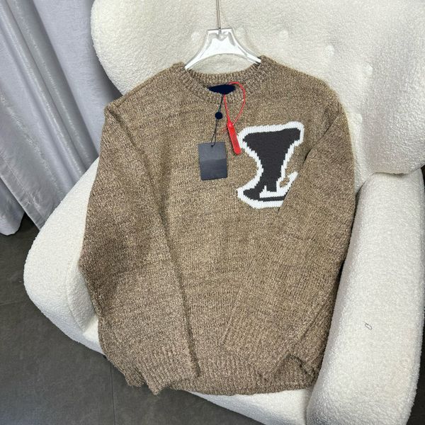 Men&#039;s Plus Size Hoodies & Sweatshirts jacquard letter knitted sweater in autumn - winter acquard knitting machine e Custom jnlarged det