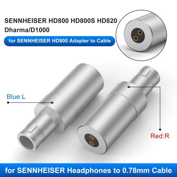 OKCSC Headphone Converter 0.78mm Female Jack Earbuds Adapter for SENNHEISER HD800 HD800S HD820 Dharma-D1000 Audio Jack Adapter