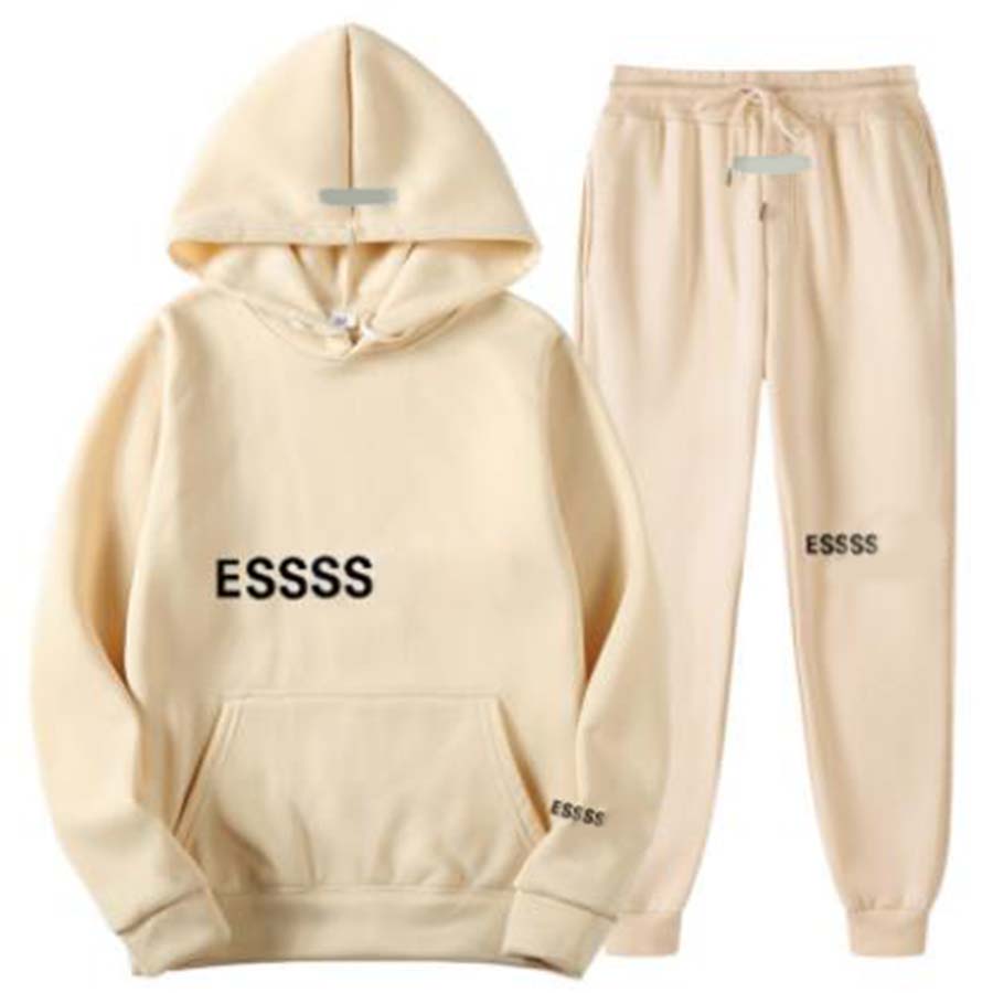2023 Designer Ess Mens Tracksuits Womens Hoodies Warm Pullover Hooded Fashion Loose Sweatshirt Lovers Suit Clothing