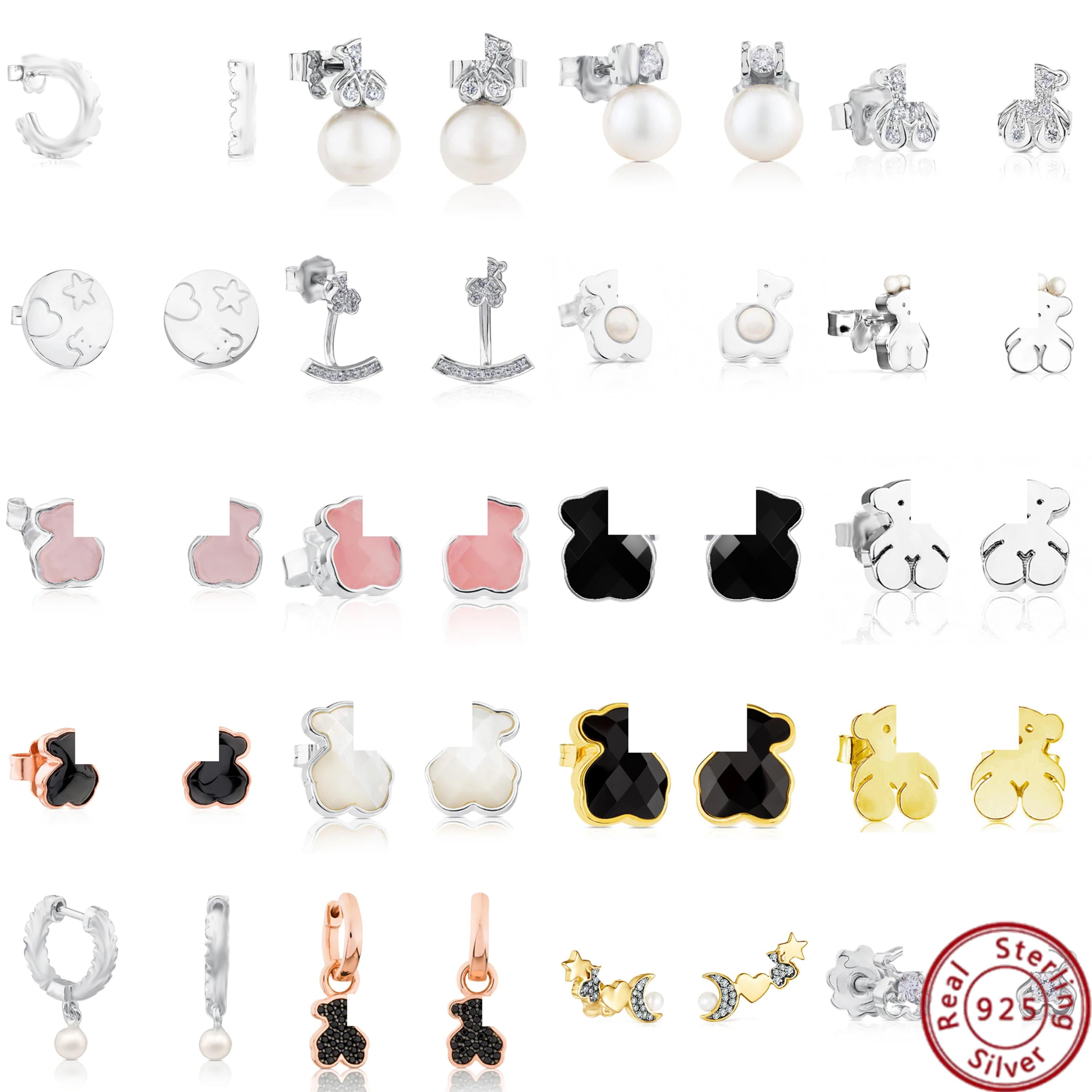 Treat The Lady in Your Life with Classy 925 Silver Spanish Bear Stud Earrings The Perfect Gift
