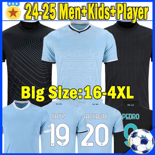 24 25 Lazio 50th Anniversary Soccer Jersey PEDRO LUIS ALBERTO IMMOBILE Football Shirt SERGEJ Men Kids Kit Uniform Soccer Shirts Maillot Magl